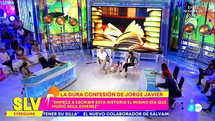 Jorge Javier Vázquez anuncia su nuevo libro 'Antes del olvido'