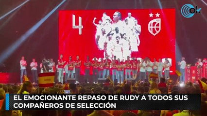 El emocionante repaso de Rudy a todos sus compañeros de Selección