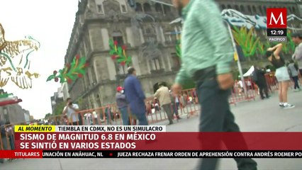 AMLO da mensaje tras sismo de magnitud 6.8 en México