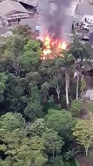 Incêndio destrói casa em Blumenau