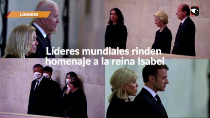 Varios líderes mundiales le rindieron homenaje a la reina Isabel