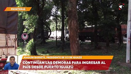 Continúan las demoras para ingresar al país desde Puerto Iguazú
