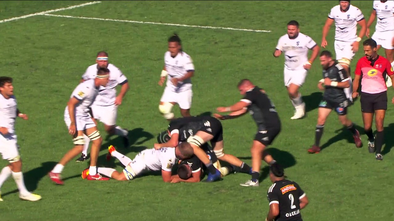TOP 14 - Essai de Abraham PAPALI'I (CAB) - CA Brive - Montpellier Hérault Rugby - Saison 2022/2023