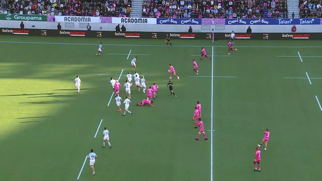 TOP 14 - Essai de Sekou MACALOU (SFP) - Stade Français - Aviron Bayonnais - Saison 2022/2023