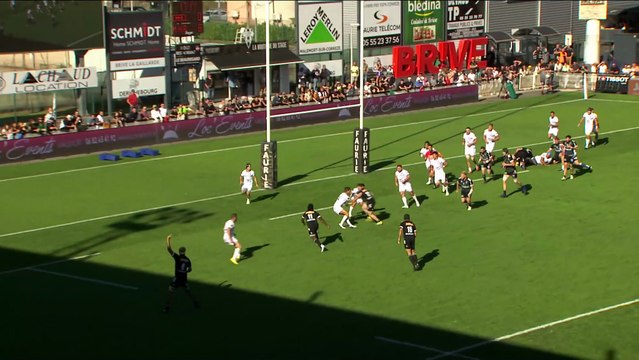 TOP 14 - Essai de Thomas LARANJEIRA (CAB) - CA Brive - Montpellier Hérault Rugby - Saison 2022/2023