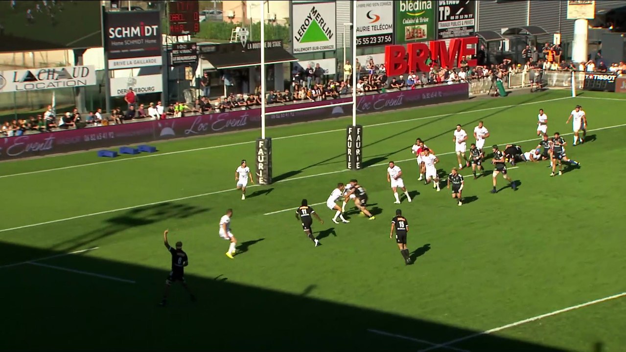 TOP 14 - Essai de Thomas LARANJEIRA (CAB) - CA Brive - Montpellier Hérault Rugby - Saison 2022/2023