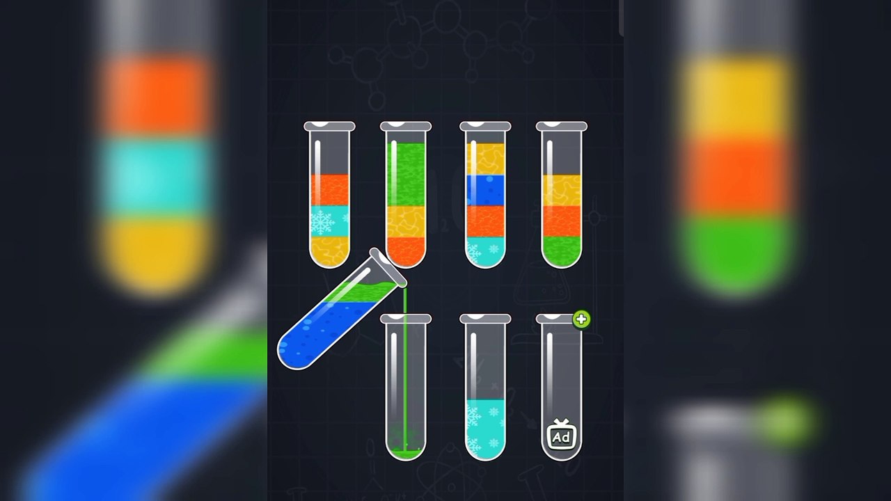water sort element monster mobile gameplay level 9 - 12