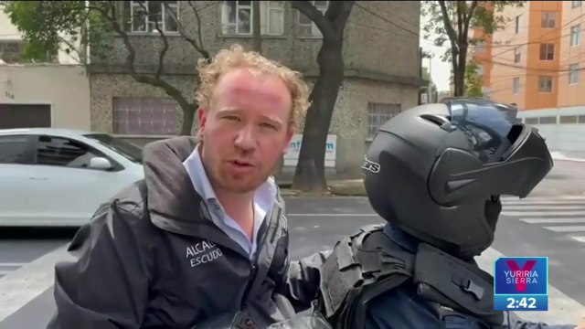 Alcalde de Benito Juárez recorre las calles de la demarcación tras sismo