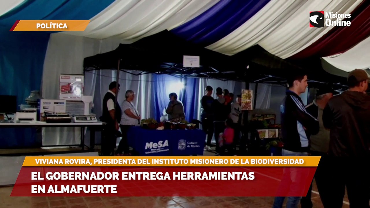 El gobernador entrega herramientas en Almafuerte