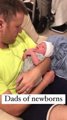 Epic comparison of dad with newborn vs. dad with toddler