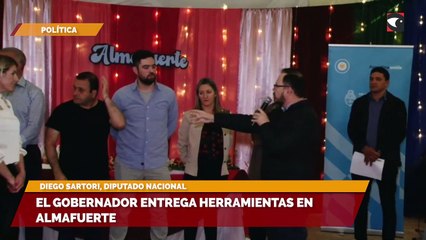 El gobernador entregó herramientas en Almafuerte