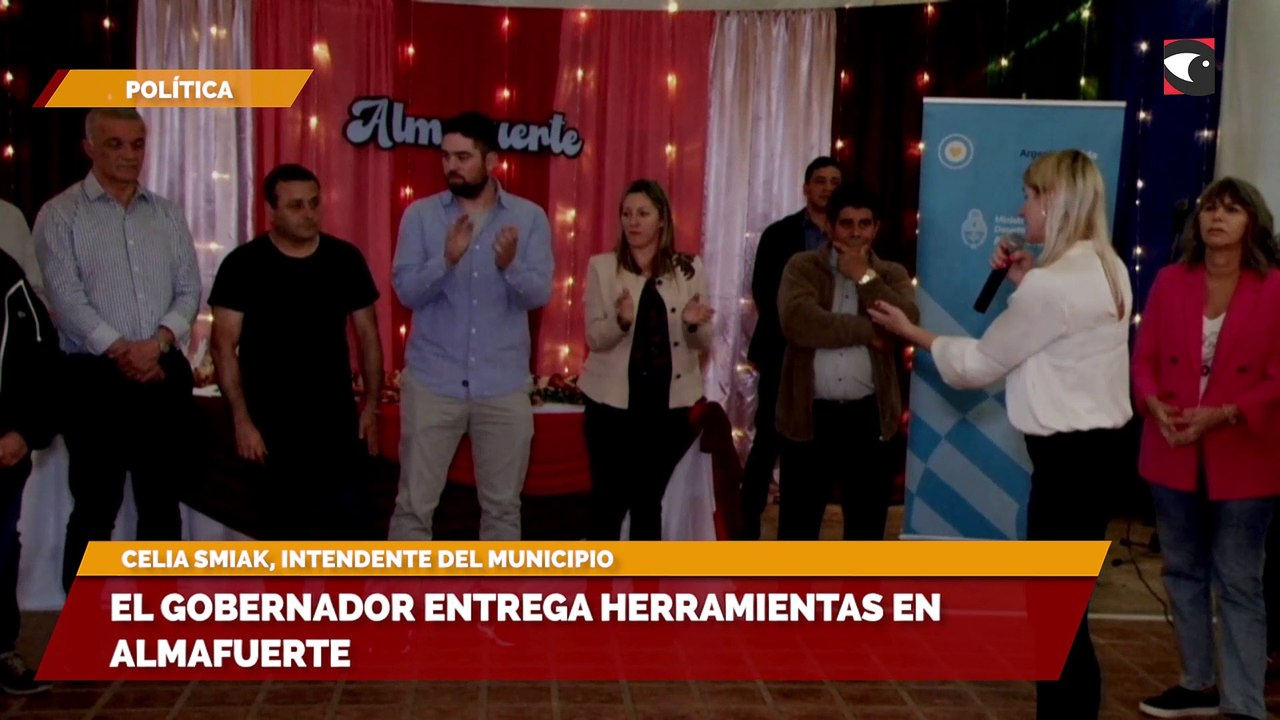 El gobernador entregó herramientas en Almafuerte