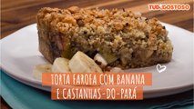 Torta de Farofa com Banana e Castanhas-do-pará