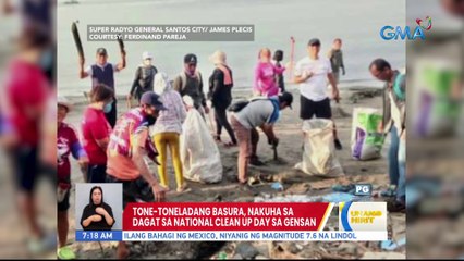 Tone-toneladang basura, nakuha sa dagat sa Nat'l Clean Up Day sa GenSan