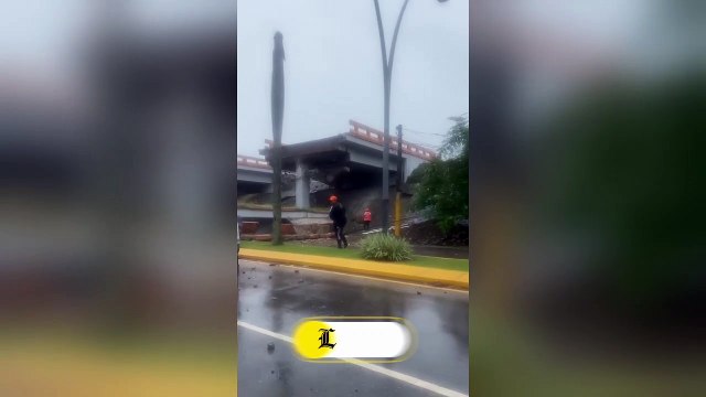Colapsa tramo del puente de Pontón en la Autopista Duarte