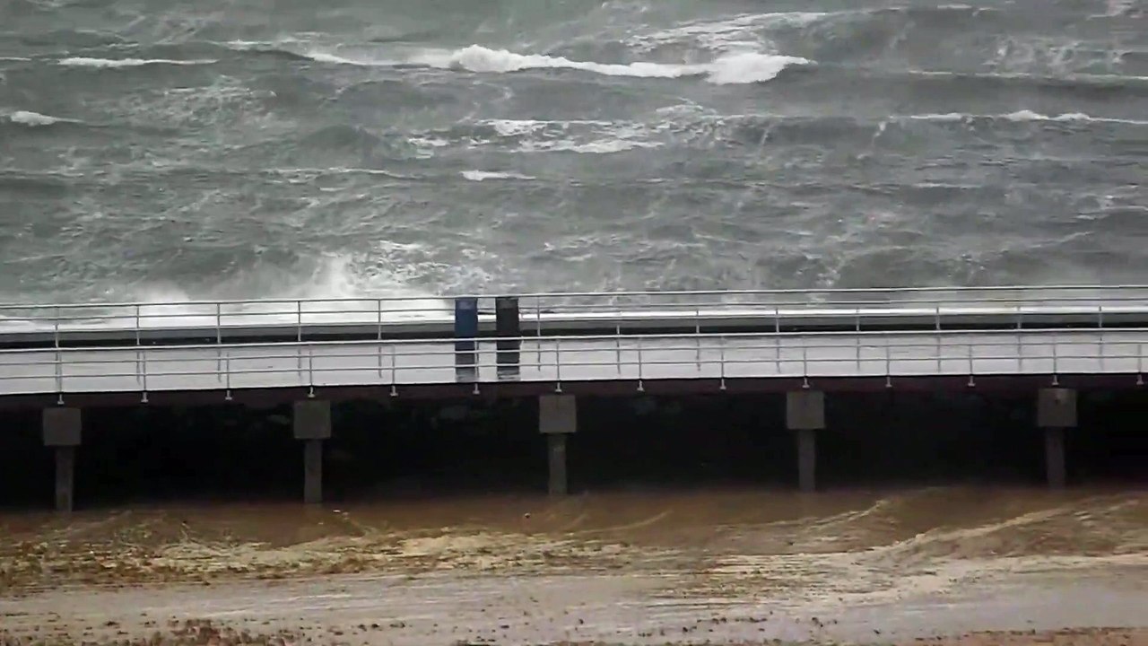 Tsunami Big Waves Royalty Free Stock Footage No Copyright