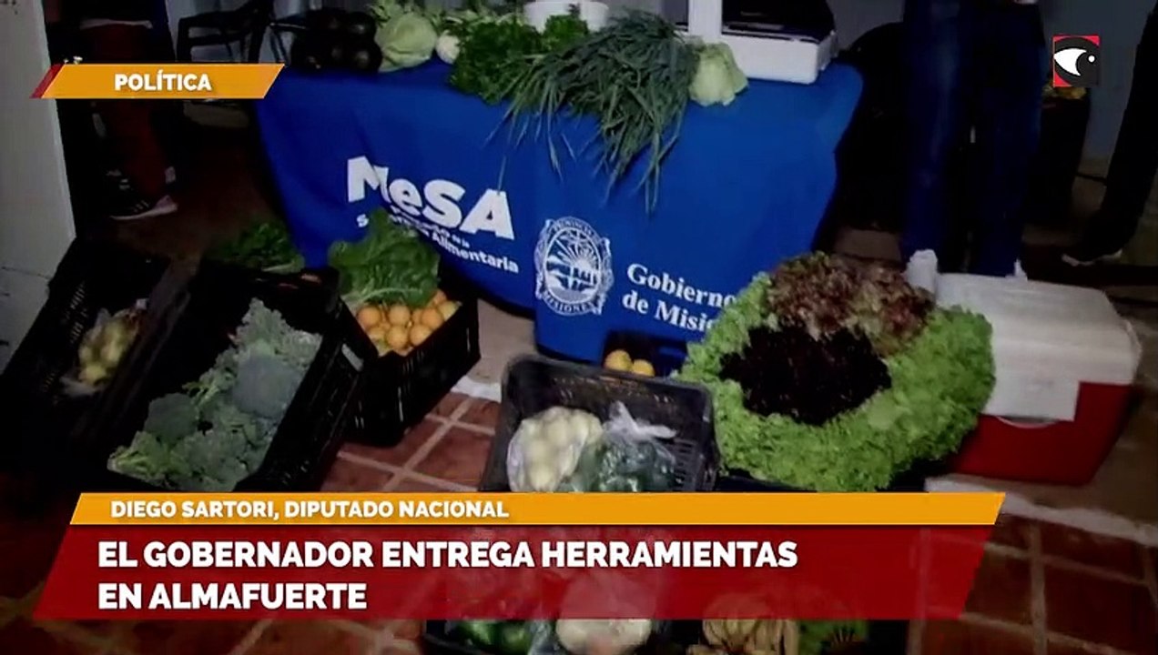 El gobernador entrega herramientas en Almafuerte