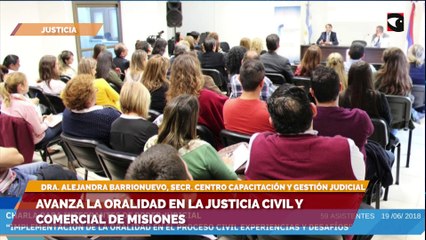 Avanza la oralidad en la justicia civil y comercial de Misiones