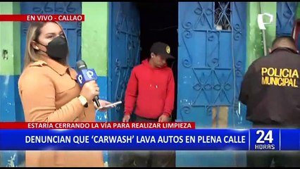 Callao: fiscalización intervienen “carwash” que funcionaban de manera informal