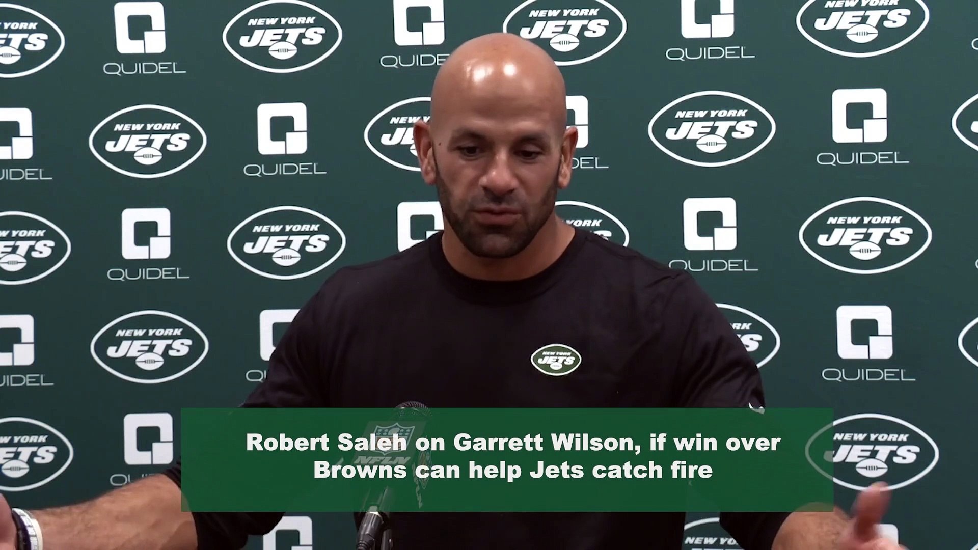 Robert Saleh raves about Garrett Wilson's strong, juicy routes 