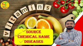 All Vitamins #chemicalname #sources #diseases #importantforallexam by Niranjan Sir