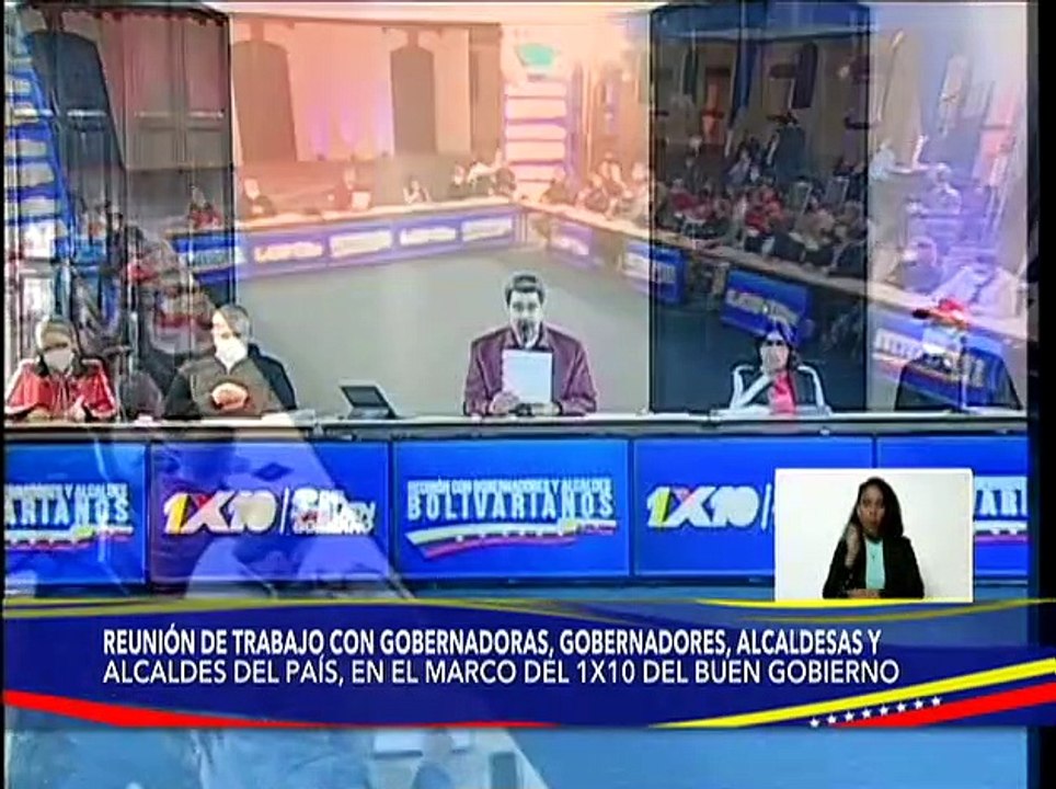 Jefe de Estado lidera reunión de trabajo con Gobernadores y Alcalde del país en marco del 1x10