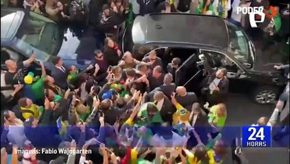 Jair Bolsonaro improvisa mitin electoral en Londres