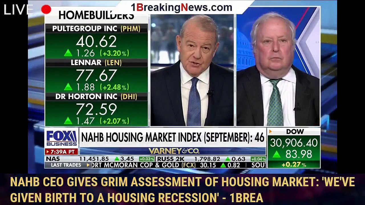 NAHB CEO gives grim assessment of housing market 'We've given birth to