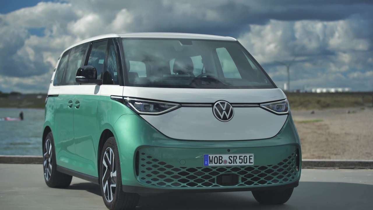 Volkswagen ID. Buzz People Design Preview in Candy White and Bay Leaf Green