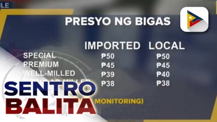 P4-P5 na taas-presyo sa imported na bigas, nakaamba sa Nobyembre