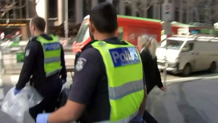 Man arrested after carrying mock flammables in the CBD