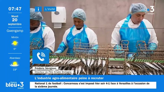 Frédéric Sévignon, Pôle emploi Bretagne / agroalimentaire