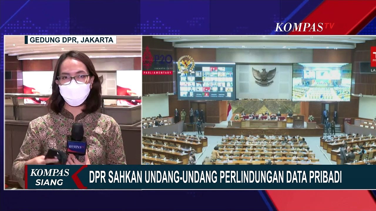 DPR Sahkan Undang-Undang Perlindungan Data Pribadi - Video Dailymotion