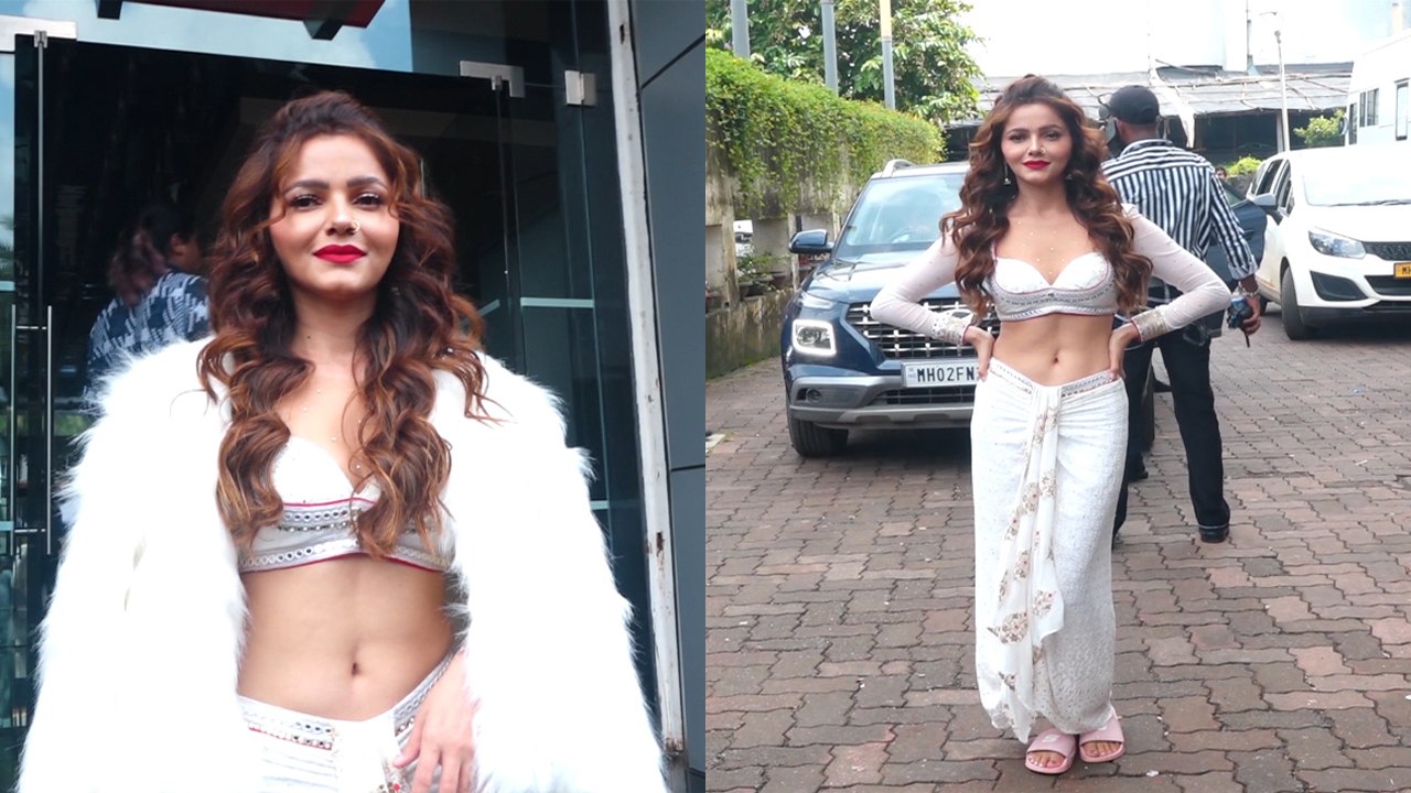 Rubina Dilaik Jhalak Dikhhla Jaa के Set पर हुईं Spot, White Dress में परि जैसी दिखीं Rubina *Video
