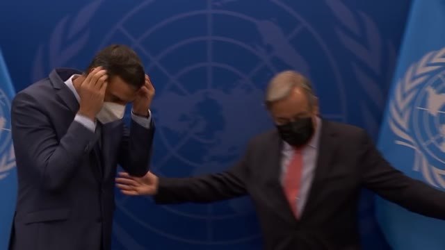 Sánchez se reúne en Nueva York con el secretario general de NU