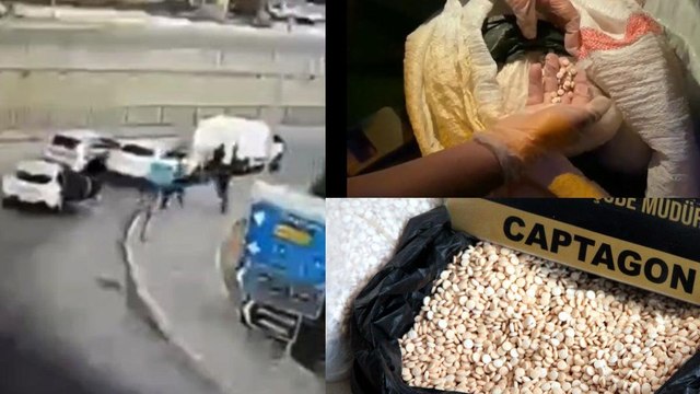 Polisten kaçan araçtan 450 bin uyuşturucu hap çıktı