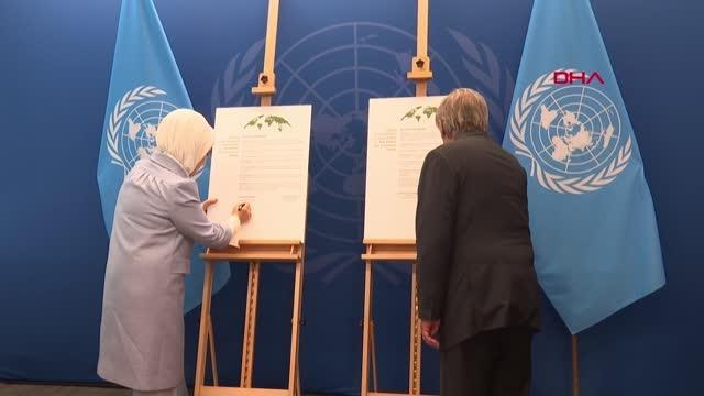 Guterres ve Emine Erdoğan, 'Sıfır Atık Projesi' için iyi niyet beyanı imzaladı