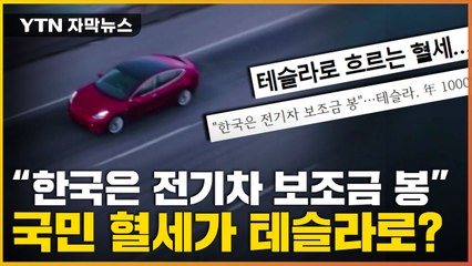 [자막뉴스] 우리는 미국서 차별받는데, 테슬라는 국내 보조금 싹쓸이? / YTN