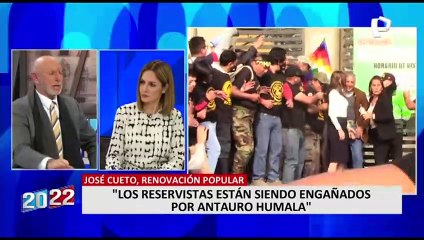 José Cueto: "Los reservistas están siendo engañados por Antauro Humala"