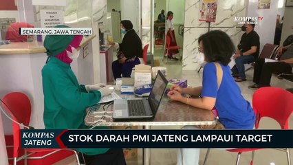Stok Darah PMI Jateng Lampaui Target