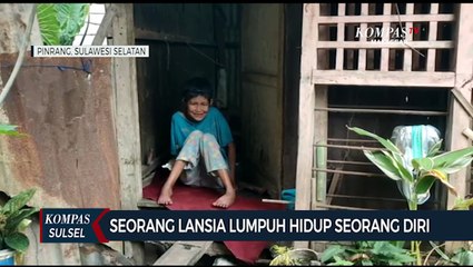 Seorang Lansia Lumpuh Hidup Seorang Diri