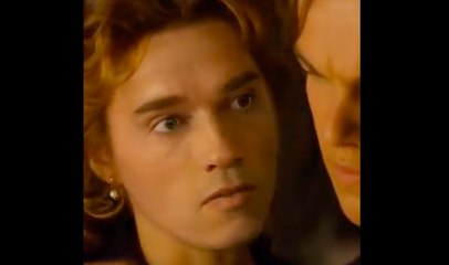 Arnold Schwarzenegger in Titanic with Leonardo DiCaprio