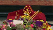 Historic moment Queen’s coffin is lowered into the Royal Vault _
