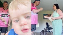 Couple attempts the tortilla challenge, gets photobombed by baby