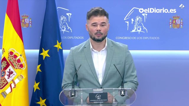 Rufián critica la supresión del impuesto de Patrimonio en Andalucía: Que la clase trabajadora vote a Moreno es como si un ratón votara a un gato