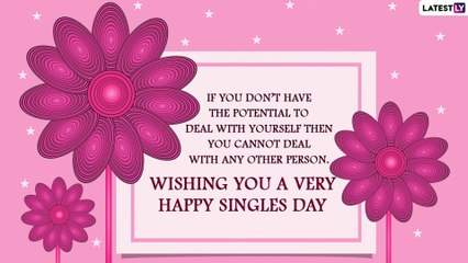 Happy National Singles Day 2022 Wishes and Messages To Appreciate Your Single Friends on Their Day