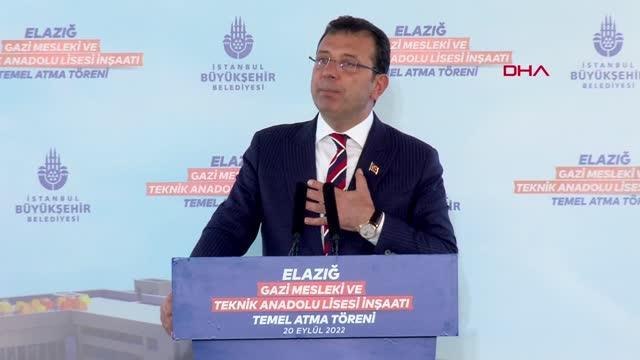 KILIÇDAROĞLU ELAZIĞ'DA MESLEK LİSESİ TEMEL ATMA TÖRENİNE KATILDI