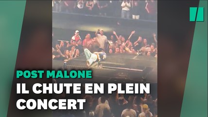 Post Malone interrompt son concert après une (très) grosse chute