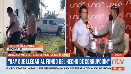 Download Video: Concejal Manuel Saavedra, describe como vergonzosa la situación que atraviesa la alcaldía cruceña ante denuncia de supuesta venta de ítems.