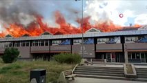 Son dakika haber | Atatürk Üniversitesi yemekhanesinde büyük yangın...Alevler gökyüzünü sardı, yangın kontrol altına alınamıyor